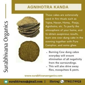 Agnihotra cow dung cakes
